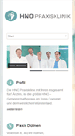 Mobile Screenshot of hno-duelmen.de
